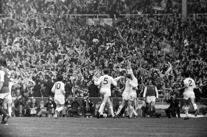 Framed Print : 1972 FA Cup Final held at Wembley, Leeds United 1 - 0 Arsenal