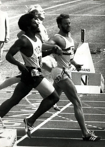 1972 Olympic Games in Munich, West Germany. Mens 400 Metres Quarter Final Heat