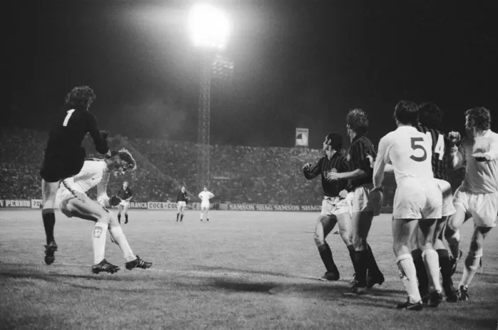 Framed Print : 1973 European Cup Winners Cup Final at the Kaftanzoglio Stadium in Thessaloniki, Greece Framed Print : 1973 European Cup Winners Cup Final at the Kaftanzoglio Stadium in Thessaloniki, Greece
