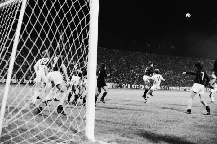Framed Print : 1973 European Cup Winners Cup Final at the Kaftanzoglio Stadium in Thessaloniki, Greece