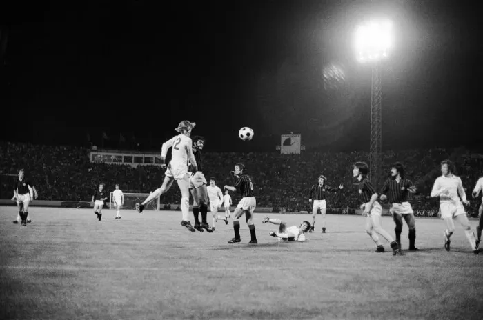 Framed Print : 1973 European Cup Winners Cup Final at the Kaftanzoglio Stadium in Thessaloniki, Greece Framed Print : 1973 European Cup Winners Cup Final at the Kaftanzoglio Stadium in Thessaloniki, Greece