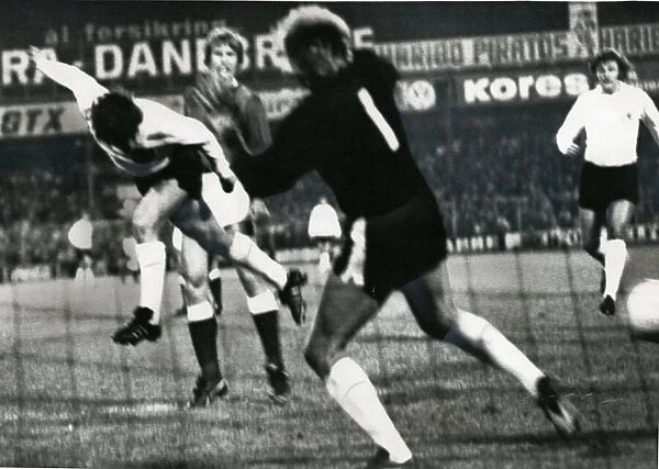 1974 World Cup Qualifying match at Idraetsparken, Copenhagen