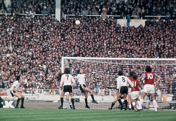 1975 FA Cup Final at Wembley May 1975 West Ham United 2 v Fulham 0 Action in