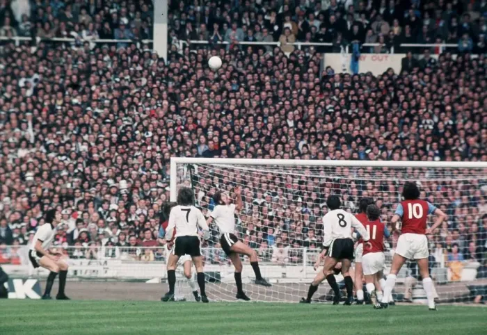 Framed Print : 1975 FA Cup Final at Wembley May 1975 West Ham United 2 v Fulham 0 Action in Framed Print : 1975 FA Cup Final at Wembley May 1975 West Ham United 2 v Fulham 0 Action in