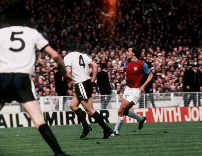 Framed Print : 1975 FA Cup Final at Wembley May 1975 West Ham United 2 v Fulham 0 West Framed Print : 1975 FA Cup Final at Wembley May 1975 West Ham United 2 v Fulham 0 West