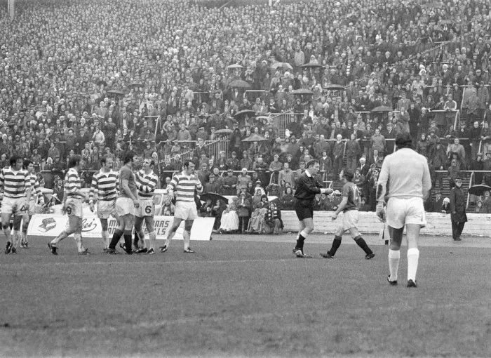 Framed Print : The 1975 Glasgow Cup Final contested between Rangers and Celtic at Hampden Park Framed Print : The 1975 Glasgow Cup Final contested between Rangers and Celtic at Hampden Park