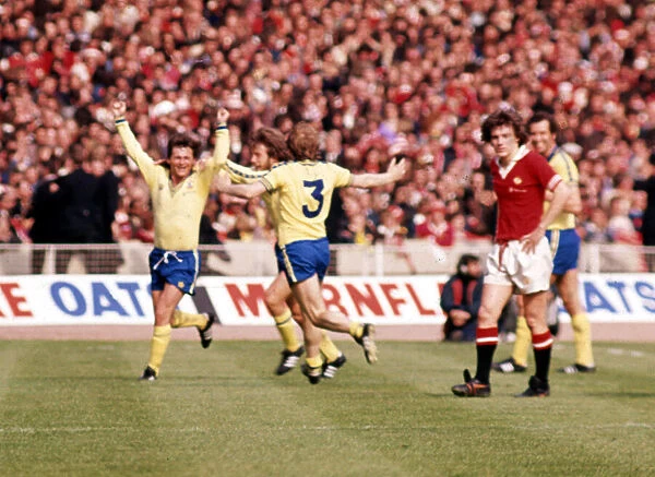 1976 FA Cup Final at Wembley. Manchester United 0 v