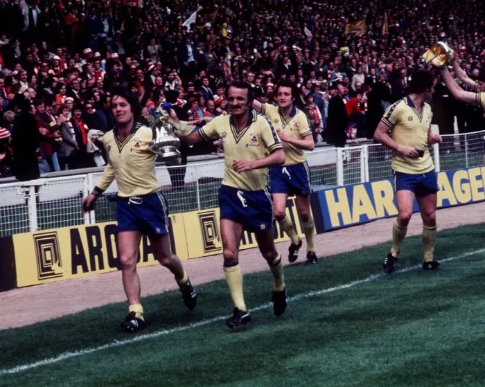 Framed Print : 1976 FA Cup Final at Wembley May 1976 Southampton 1 v Manchester United 0