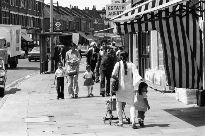Framed Print : 1976. Peace Returns to Southall. All was peaceful in Southall, Middlesex Framed Print : 1976. Peace Returns to Southall. All was peaceful in Southall, Middlesex