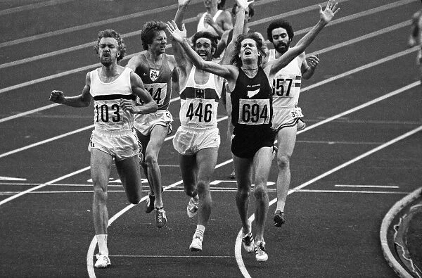 The 1976 Summer Olympics in Montreal, Canada. Pictured, 1500m final