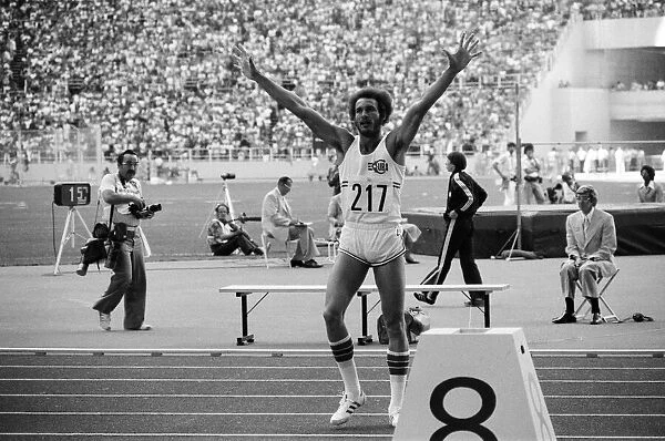 The 1976 Summer Olympics in Montreal, Canada. Pictured, Cubas Alberto Juantorena, No