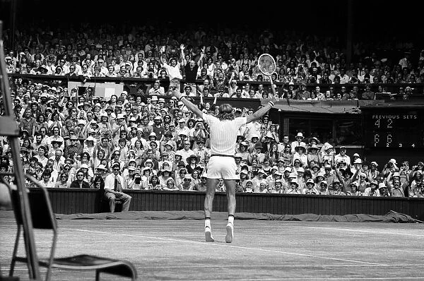 1976 Wimbledon Championships, Mens Singles Final. Bjorn Borg against Ilie Nastase