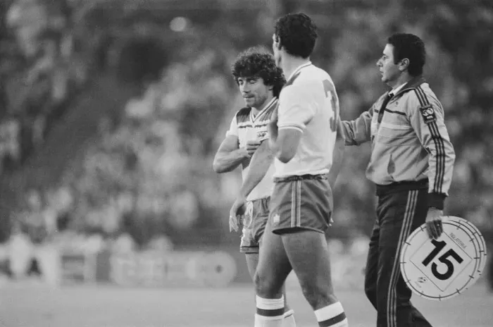 Framed Print : 1982 World Cup Finals Second Round Group B match in Madrid, Spain Framed Print : 1982 World Cup Finals Second Round Group B match in Madrid, Spain