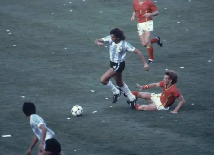 Framed Print : 1982 World Cup Group Three match in Barcelona, Spain. Argentina 0 v Belgium 1 Framed Print : 1982 World Cup Group Three match in Barcelona, Spain. Argentina 0 v Belgium 1