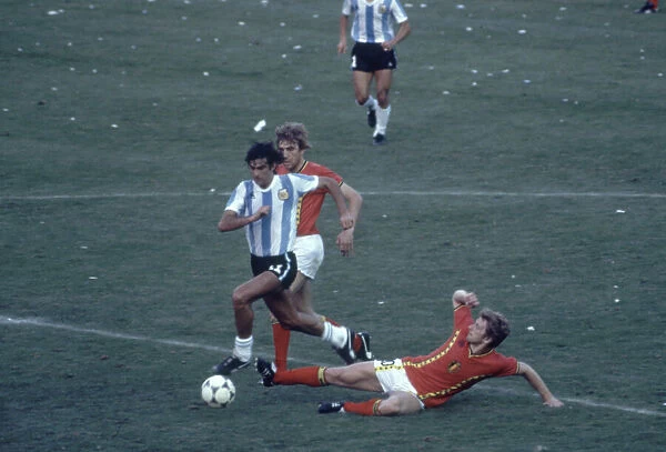 1982 World Cup Group Three match in Barcelona, Spain. Argentina 0 v Belgium 1