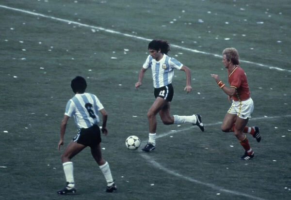 1982 World Cup Group Three match in Barcelona, Spain. Argentina 0 v Belgium 1