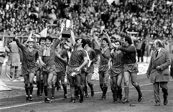 1983 Milk Cup Final at Wembley Stadium Manchester United 1 v Liverpool 2