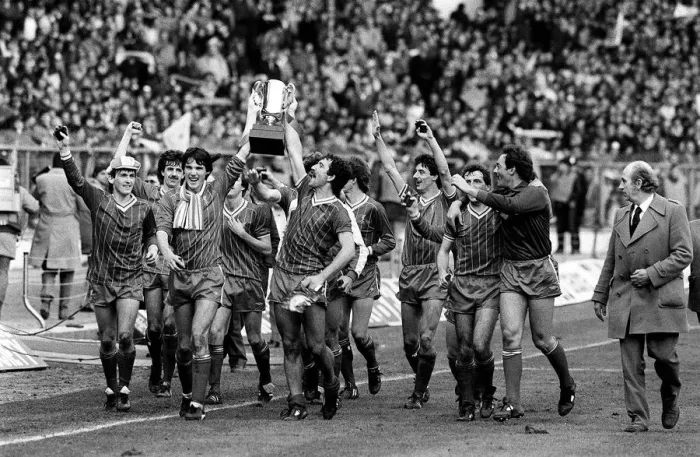 Framed Print : 1983 Milk Cup Final at Wembley Stadium Manchester United 1 v Liverpool 2 Framed Print : 1983 Milk Cup Final at Wembley Stadium Manchester United 1 v Liverpool 2