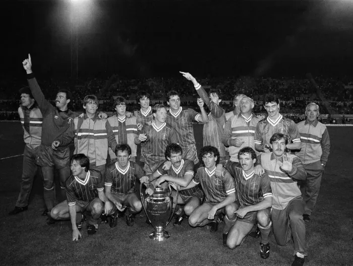 Framed Print : 1984 European Cup Final at Stadio Olimpico, Rome. Liverpool 1-1 As Roma