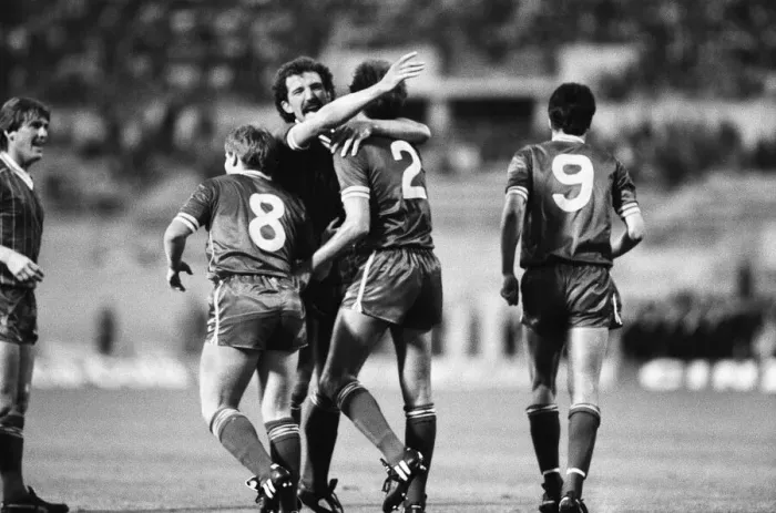 Framed Print : 1984 European Cup Final at Stadio Olimpico, Rome. Liverpool 1 v AS Roma 1