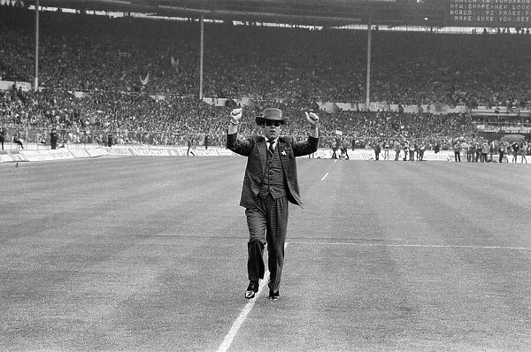 1984 FA Cup Final at Wembley Stadium. Watford chairman Elton John pictured before kick