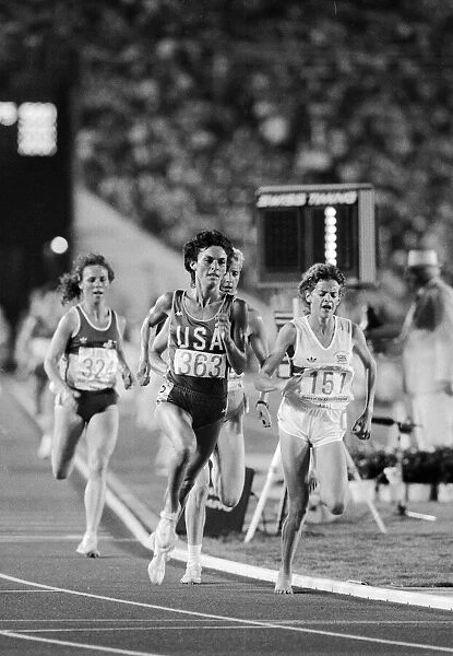 1984 Olympic Games in Los Angeles, USA. Womens 3000 Metres Heat