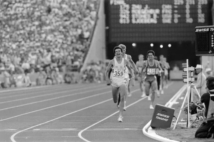 Framed Print : 1984 Olympic Games in Los Angeles, USA. Mens Athletics Framed Print : 1984 Olympic Games in Los Angeles, USA. Mens Athletics