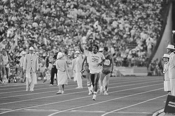 1984 Olympic Games in Los Angeles, USA. Decathlon