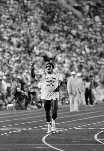 1984 Olympic Games in Los Angeles, USA. Decathlon