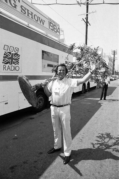 The 1984 Summer Olympics in Los Angeles. Terry Wogan at BBC HQ. 2nd August 1984