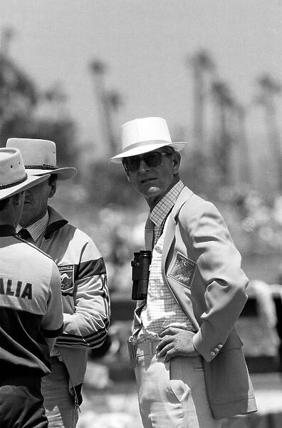 The 1984 Summer Olympics in Los Angeles. Prince Philip, Duke of Edinburgh at Fairbanks