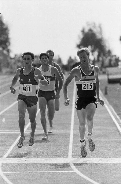 The 1984 Summer Olympics in Los Angeles. Peter Elliott wins the invitation race