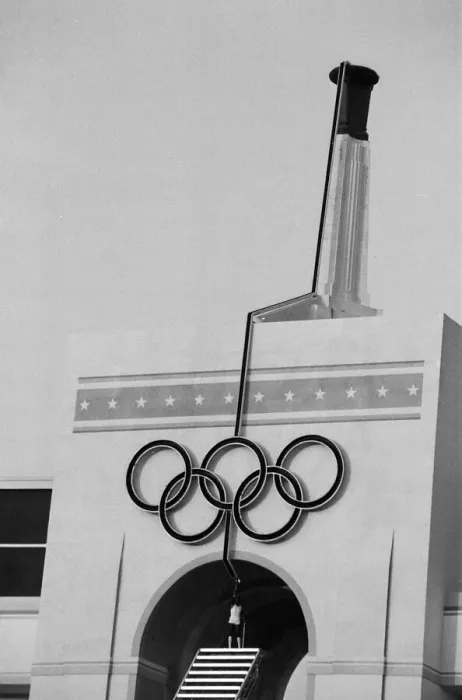 Framed Print : The 1984 Summer Olympics in Los Angeles, California. Scenes during the Opening Ceremony Framed Print : The 1984 Summer Olympics in Los Angeles, California. Scenes during the Opening Ceremony