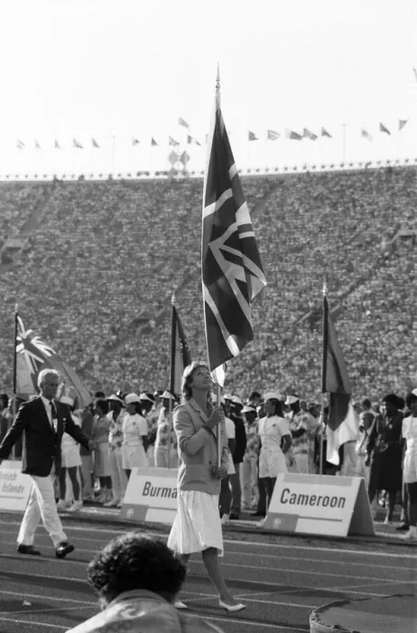 Framed Print : The 1984 Summer Olympics in Los Angeles, California. Scenes during the Opening Ceremony Framed Print : The 1984 Summer Olympics in Los Angeles, California. Scenes during the Opening Ceremony