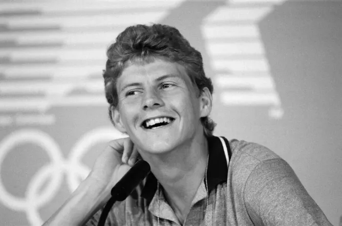 Framed Print : The 1984 Summer Olympics in Los Angeles. Steve Cram. August 1984 Framed Print : The 1984 Summer Olympics in Los Angeles. Steve Cram. August 1984