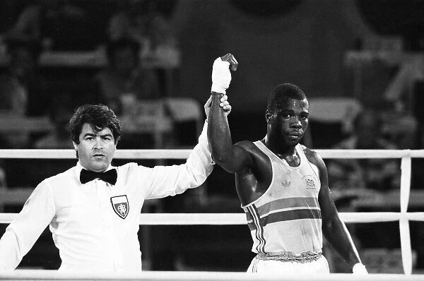 The 1984 Summer Olympics in Los Angeles. Boxing - Rod Douglas v Chiharu Ogiwara