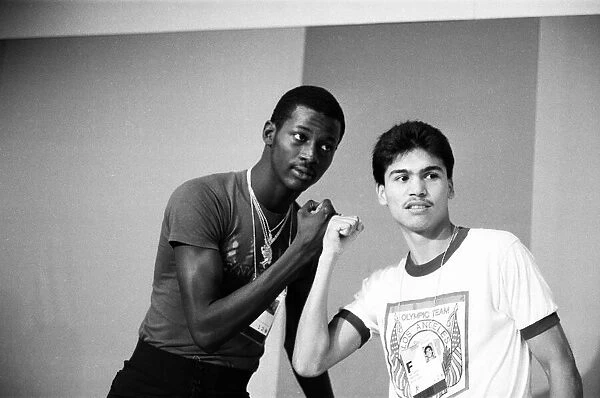 The 1984 Summer Olympics in Los Angeles, California. Boxers Mark Breland