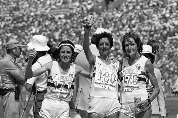 The 1984 Summer Olympics in Los Angeles. Womens marathon