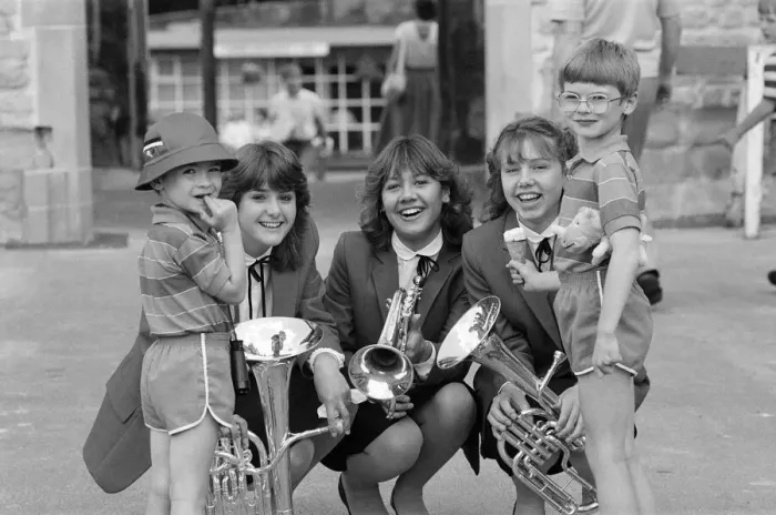 Framed Print : 1985 Birmingham International Jazz and Blues Festival, Artists, Photo-call, 7th July 1985
