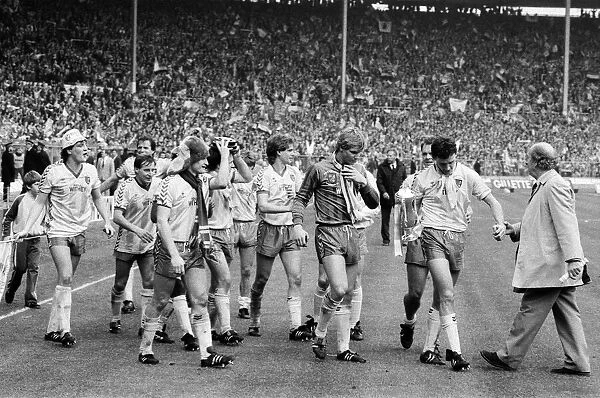 1985 Milk cup final at Wembley Stadium. Final score Norwich City 1 - 0 Sunderland