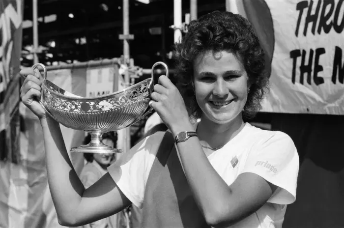 Framed Print : The 1986 Edgbaston Cup Tennis Tournament at the Edgbaston Priory Club