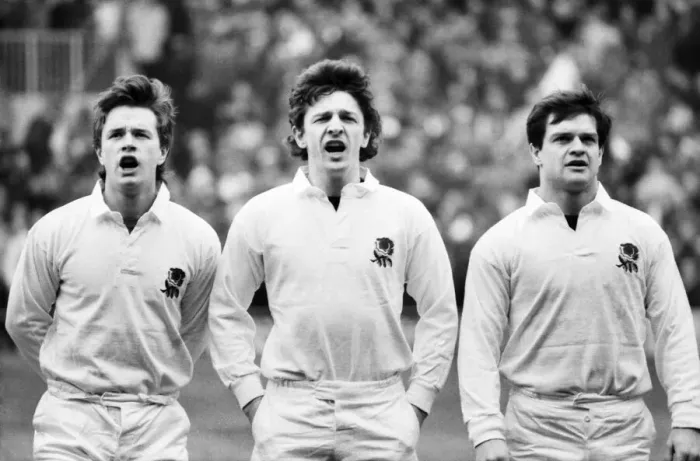 Framed Print : 1986 Five Nations Rugby Union Championship. England v Ireland Framed Print : 1986 Five Nations Rugby Union Championship. England v Ireland
