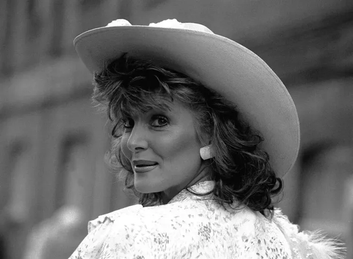 Framed Print : 1987 Clothing Ascot Fashion Woman wearing cowboy hat Framed Print : 1987 Clothing Ascot Fashion Woman wearing cowboy hat