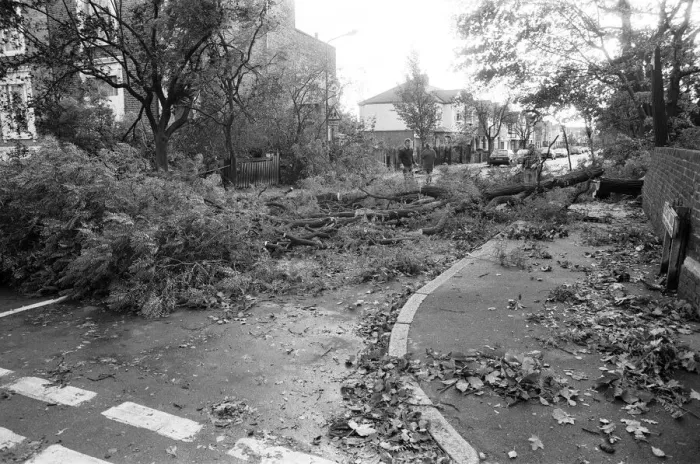 Framed Print : The 1987 Great Storm occurred on the night of 15 ? 16th October 1987 Framed Print : The 1987 Great Storm occurred on the night of 15 ? 16th October 1987