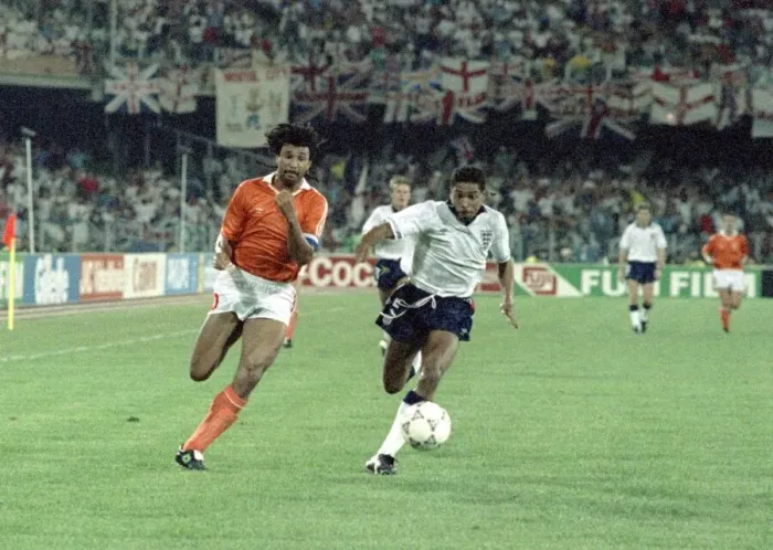 Framed Print : 1990 World cup First Round Group F match in Cagliari, Italy. England 0 v Holland 0 Framed Print : 1990 World cup First Round Group F match in Cagliari, Italy. England 0 v Holland 0