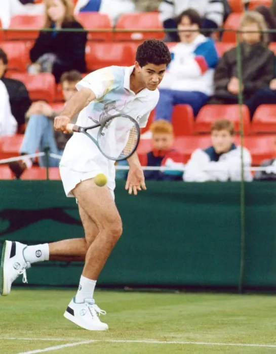 Framed Print : 1991 Manchester Open held at Northern Lawn Tennis Club - Mens Singles
