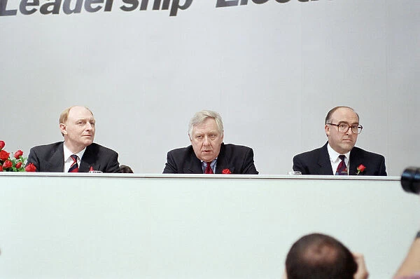 1992 Labour Party leadership election. Neil Kinnock, Roy Hattersley and John Smith