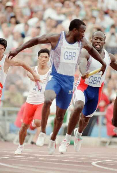 1992 Olympic Games in Barcelona, Spain. Athletics, Mens 4 x 100 metres relay final