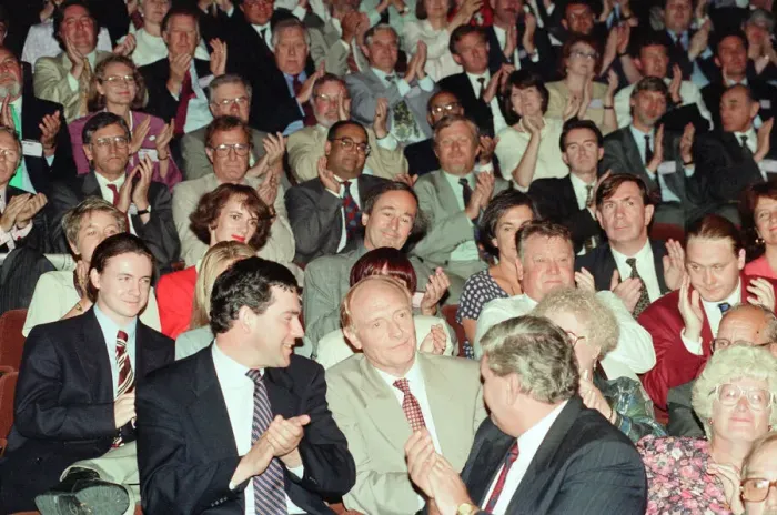 Framed Print : 1994 Labour Leadership Contest, news press conference to announce results Framed Print : 1994 Labour Leadership Contest, news press conference to announce results