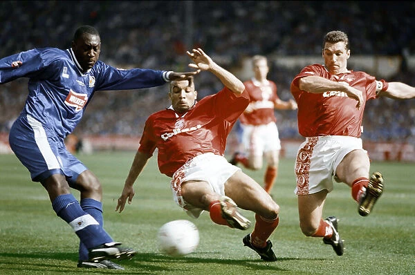 1997 League Cup Final at Wembley. Leicester City 1 v Middlesbrough 1
